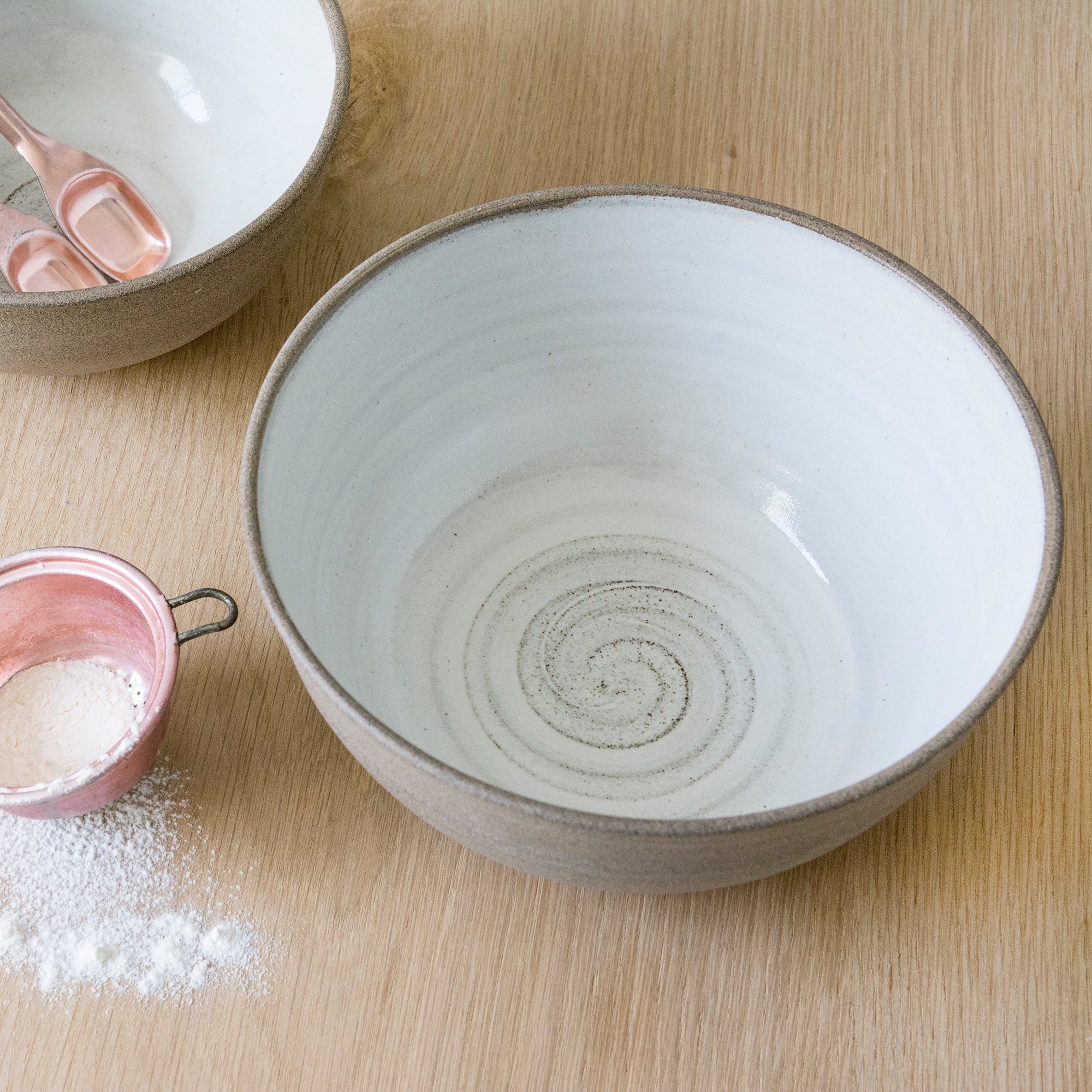 Deep White Ceramic Bowl for Everyday Serving