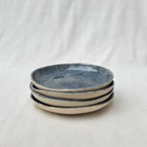 Small Ceramic Snack Plate with Color Options