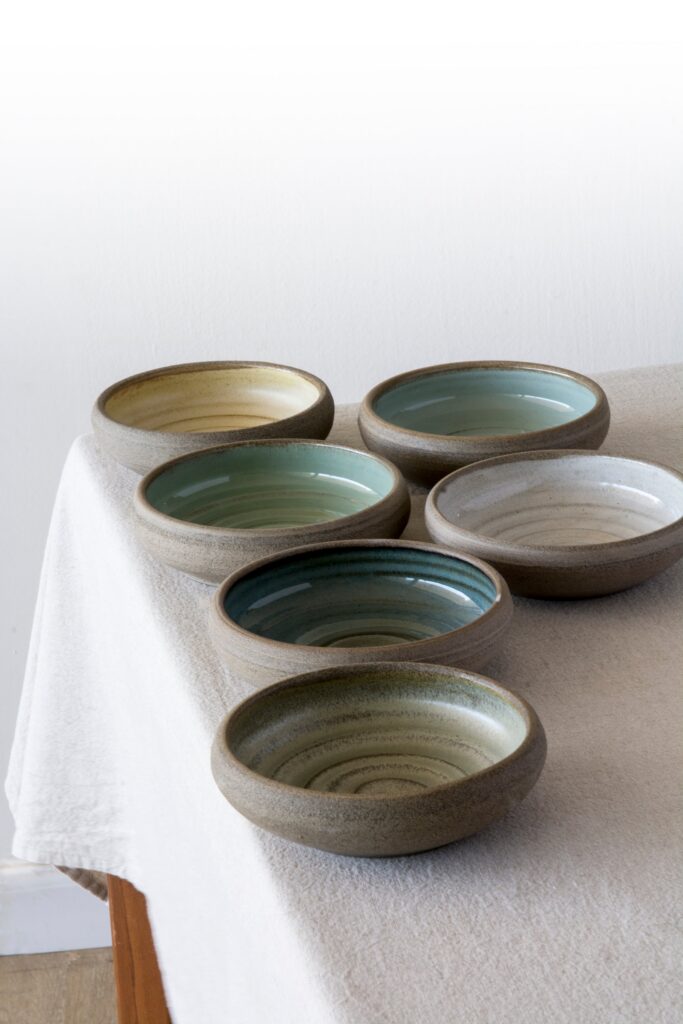 Shallow Ceramic Tapas Bowl for Small Dishes