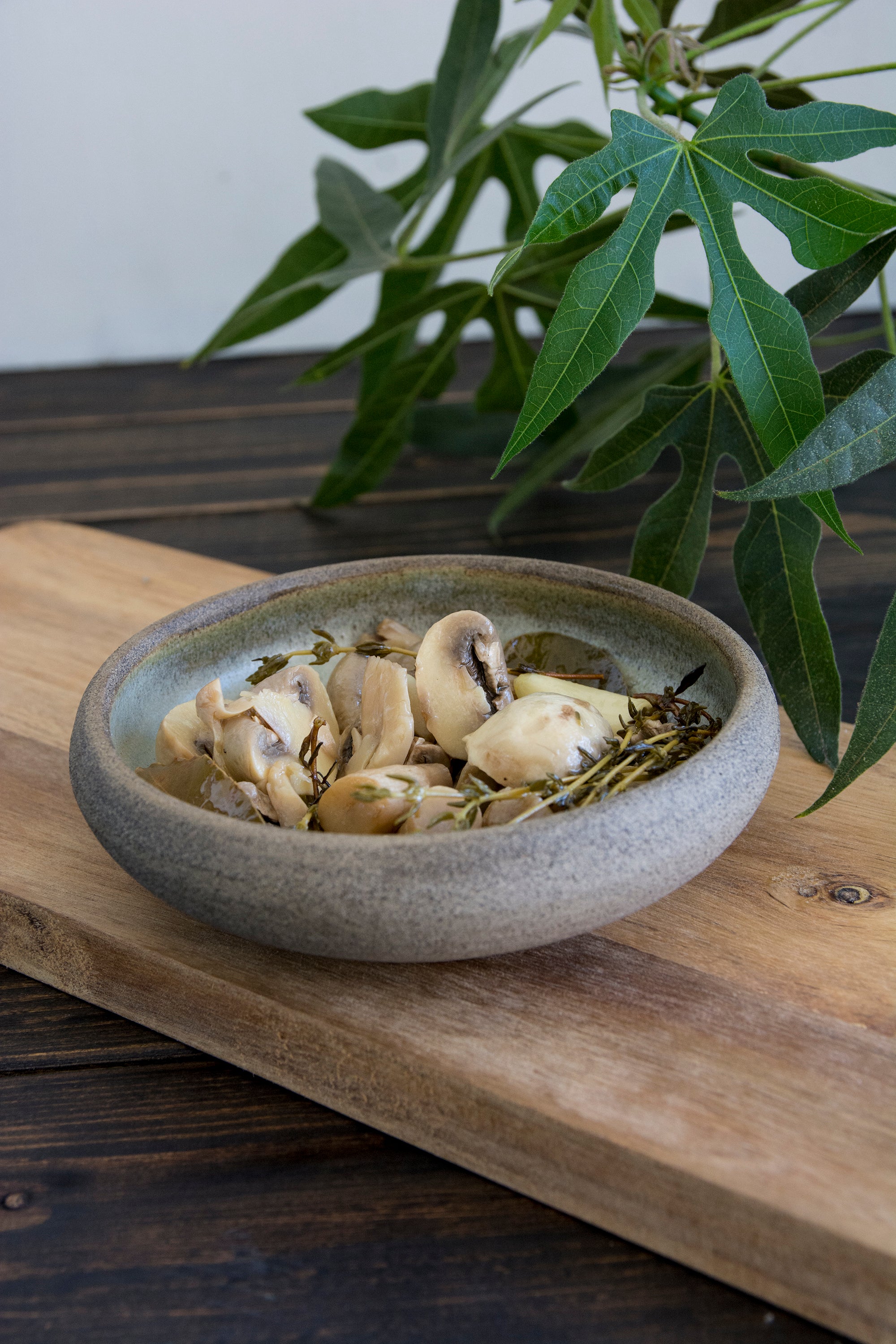 Shallow Ceramic Tapas Bowl for Small Dishes