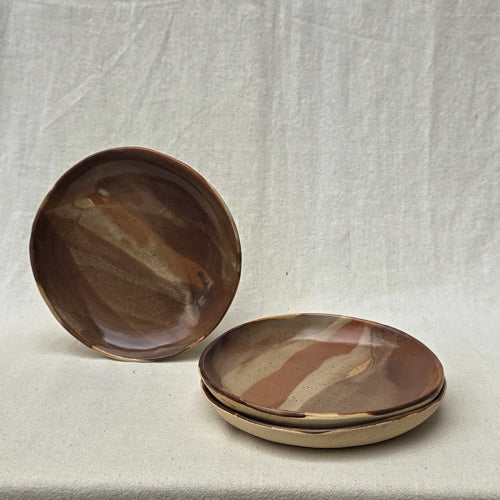 Small Ceramic Snack Plate with Color Options