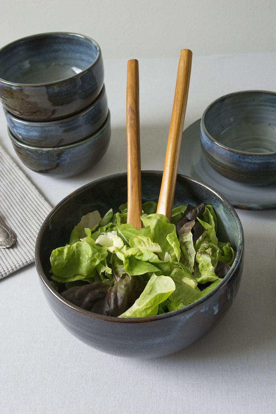 Blue Ceramic Soup Bowl for Everyday Meals