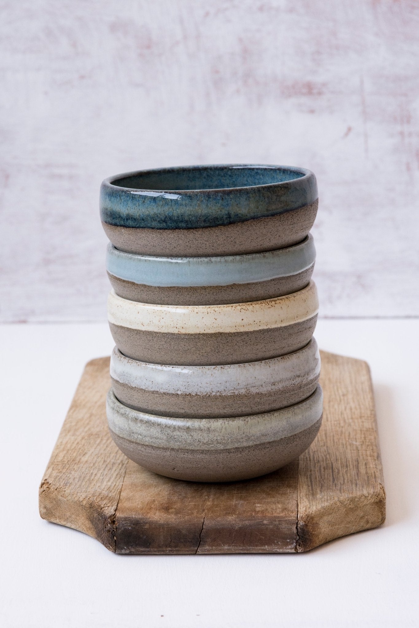 Rustic Small Pottery Snack Bowls for Sides