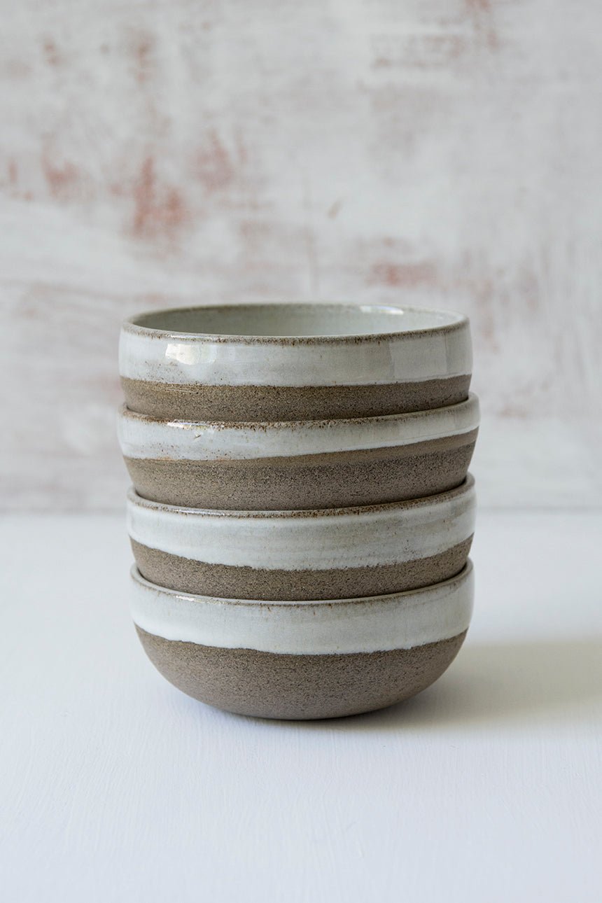 Rustic Small Pottery Snack Bowls for Sides