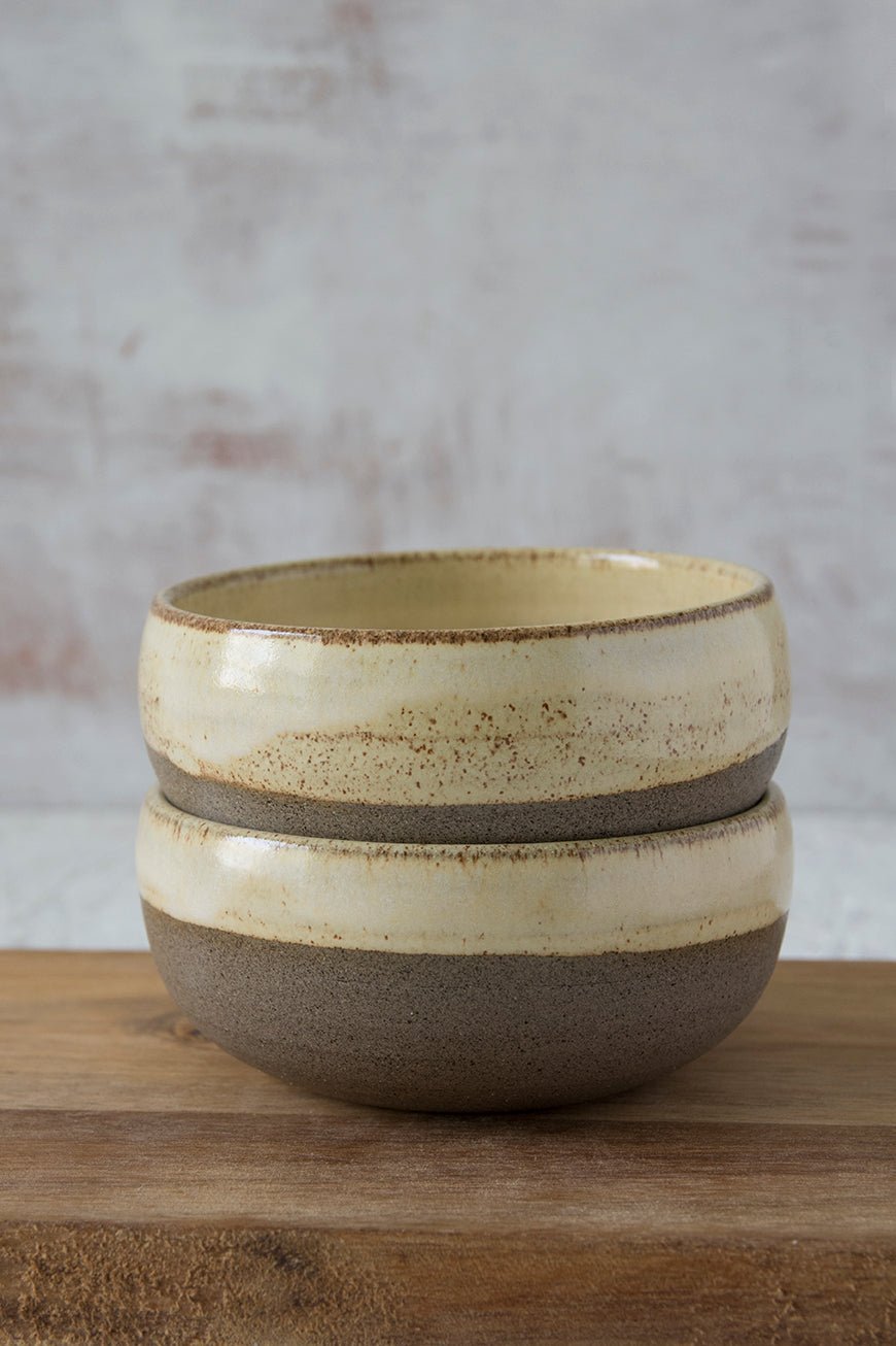 Rustic Small Pottery Snack Bowls for Sides