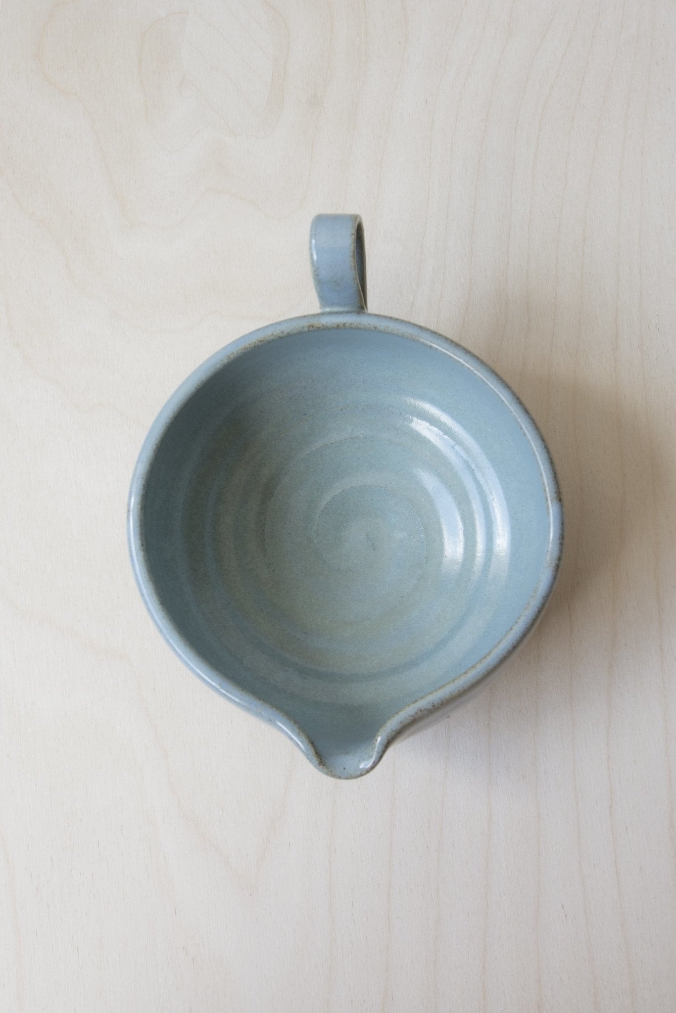 Light Blue Ceramic Batter Bowl for Mixing