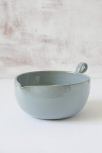 Light Blue Ceramic Batter Bowl for Mixing