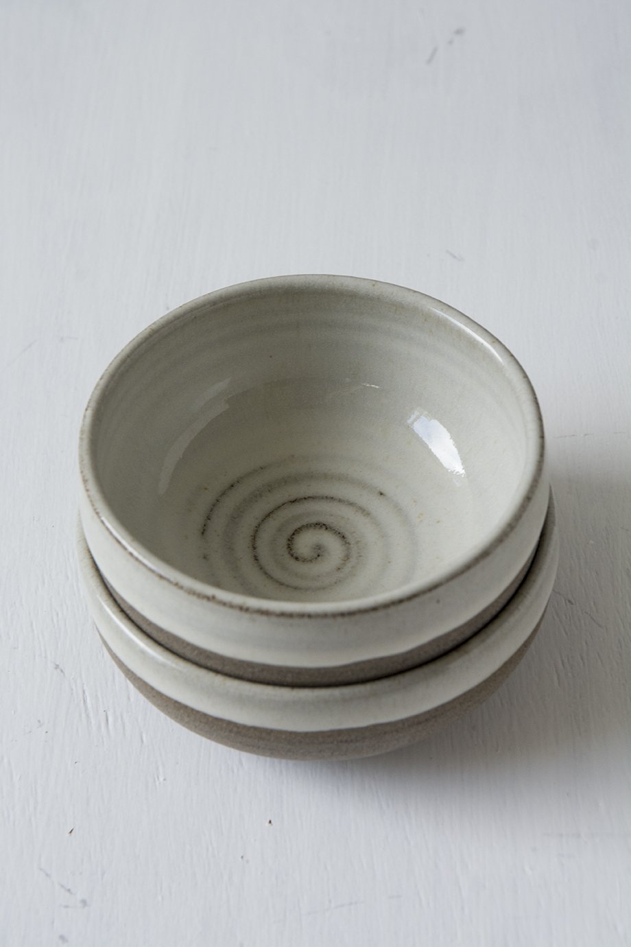 Mini White Pottery Serving Bowls for Sides