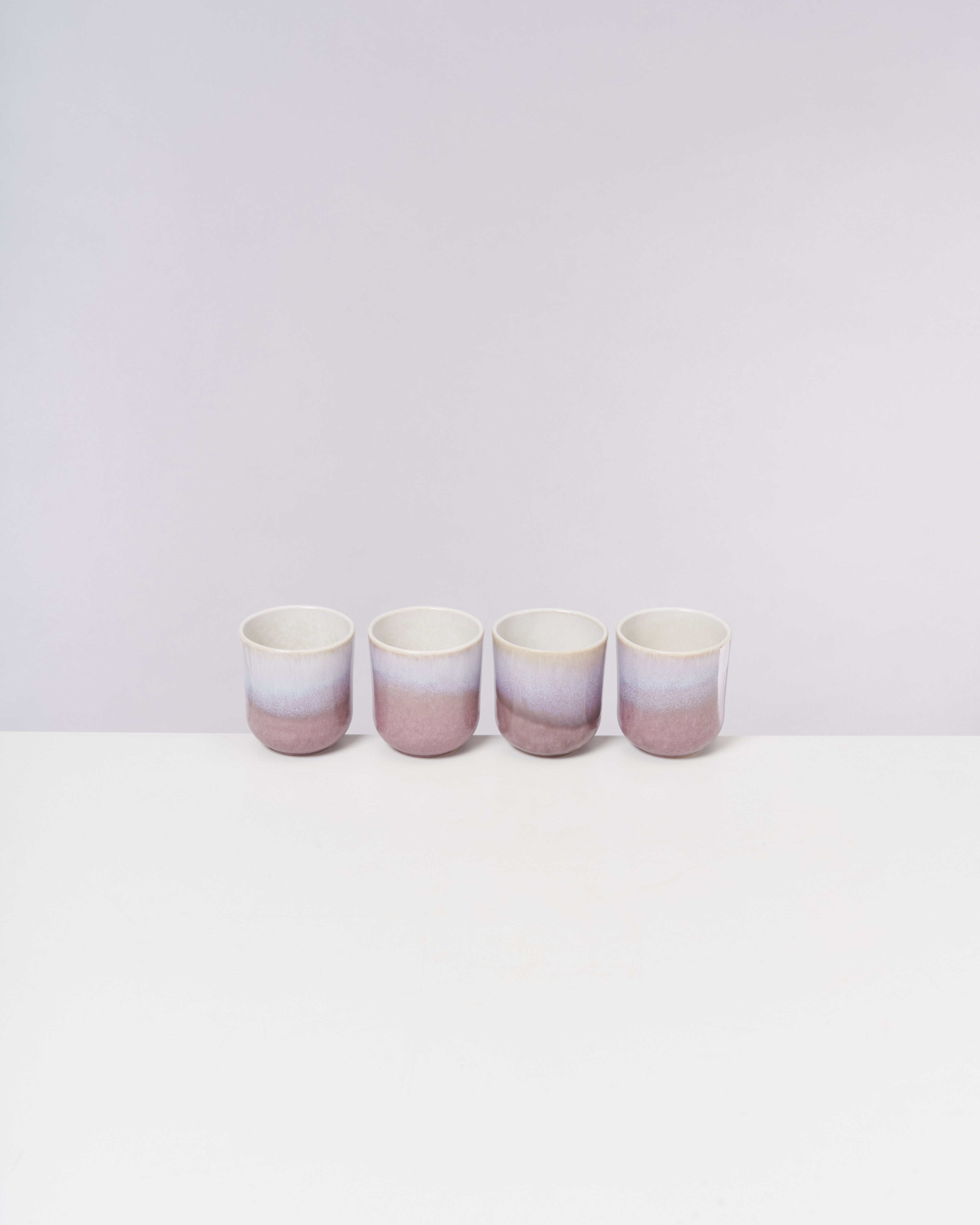 Small Flieder Ceramic Cup Set of Four