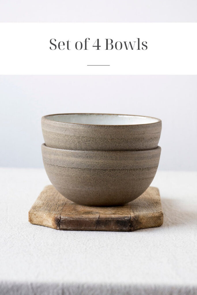 Rustic Soup Bowls, Set of 4