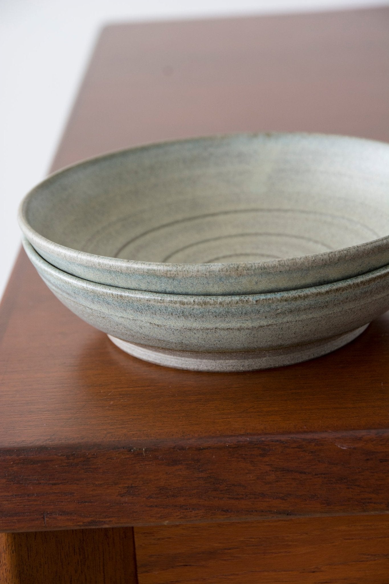 Set of Four Earth Tone Ceramic Bowls