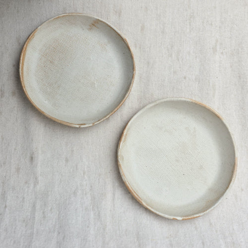 Small Ceramic Snack Plate with Color Options