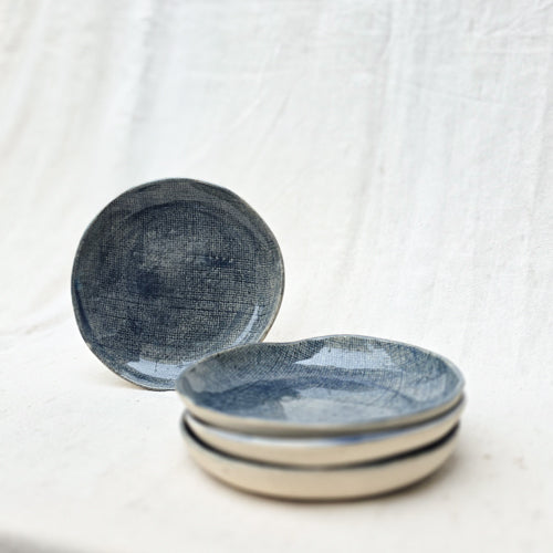 Small Ceramic Snack Plate with Color Options