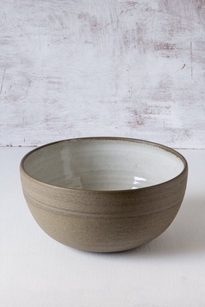 Deep White Ceramic Bowl for Everyday Serving