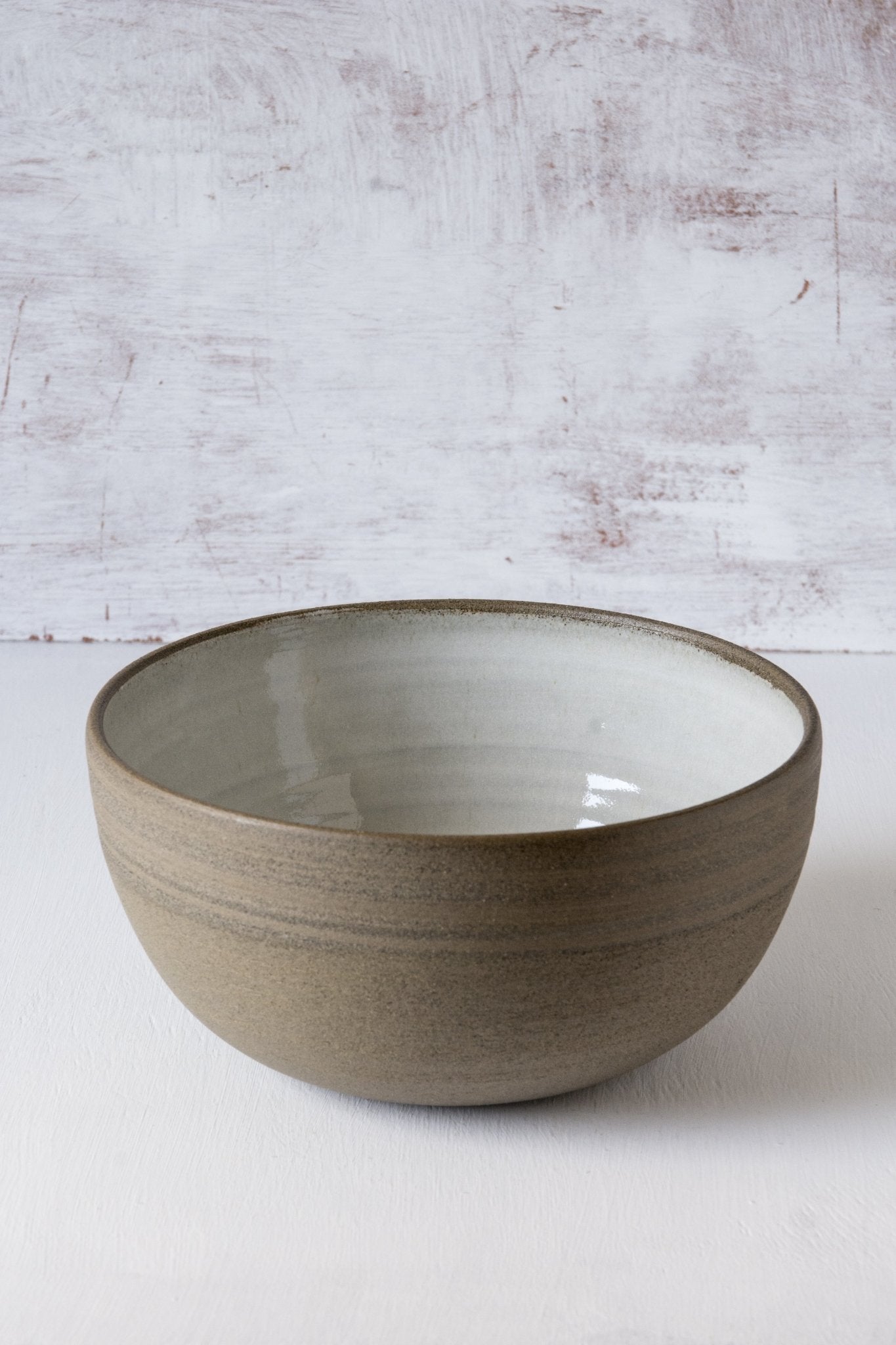 Deep White Ceramic Bowl for Everyday Serving
