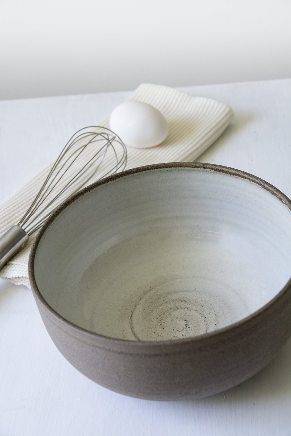Deep White Ceramic Bowl for Everyday Serving