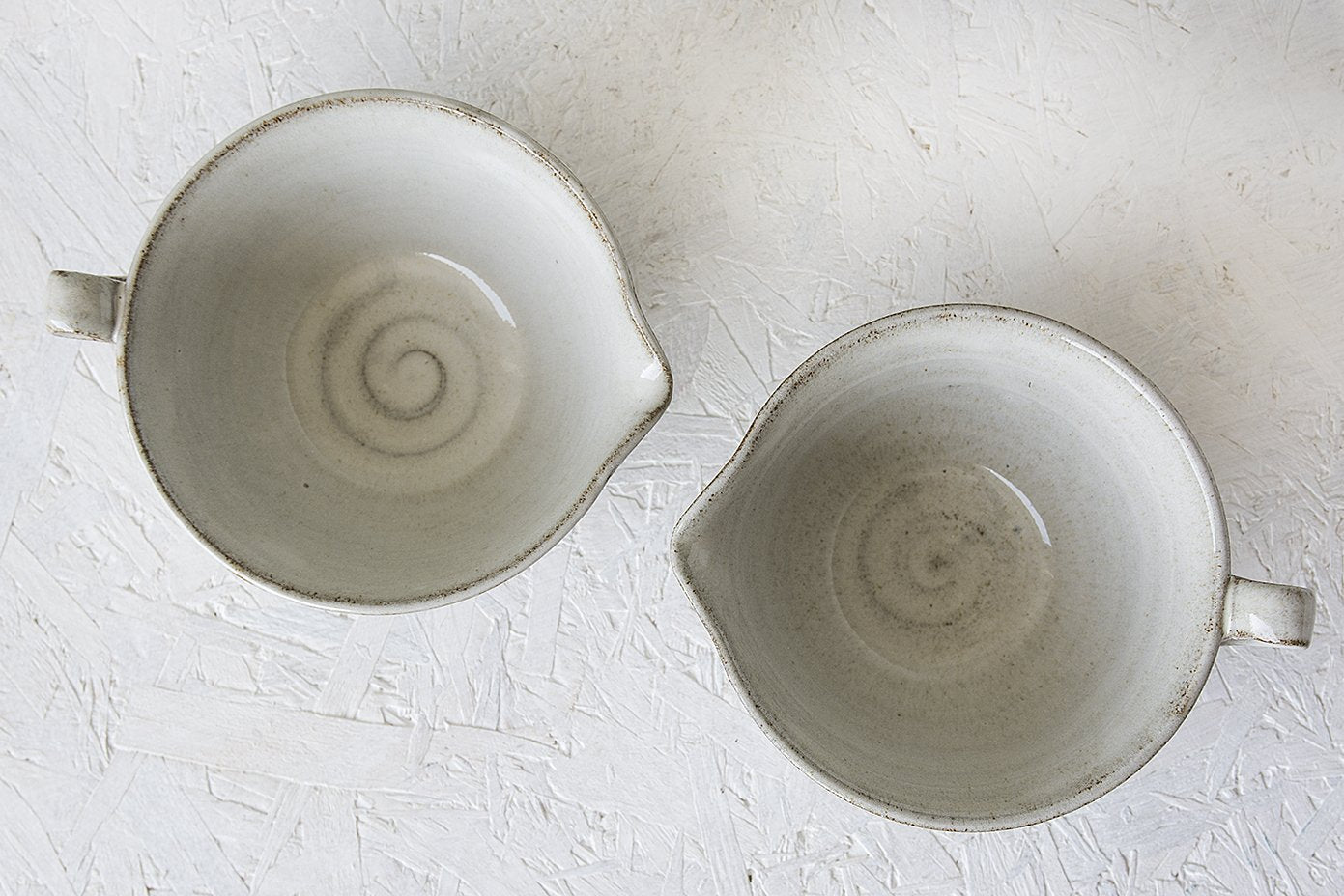 White Pottery Serving Bowl for Shared Meals