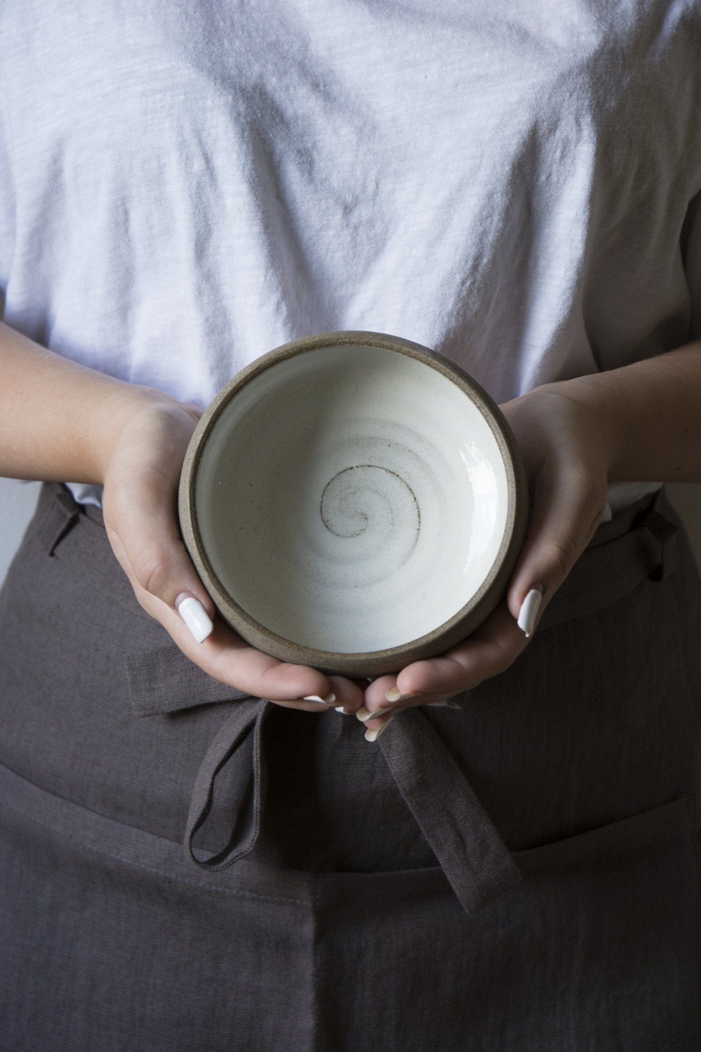 Shallow Ceramic Tapas Bowl for Small Dishes