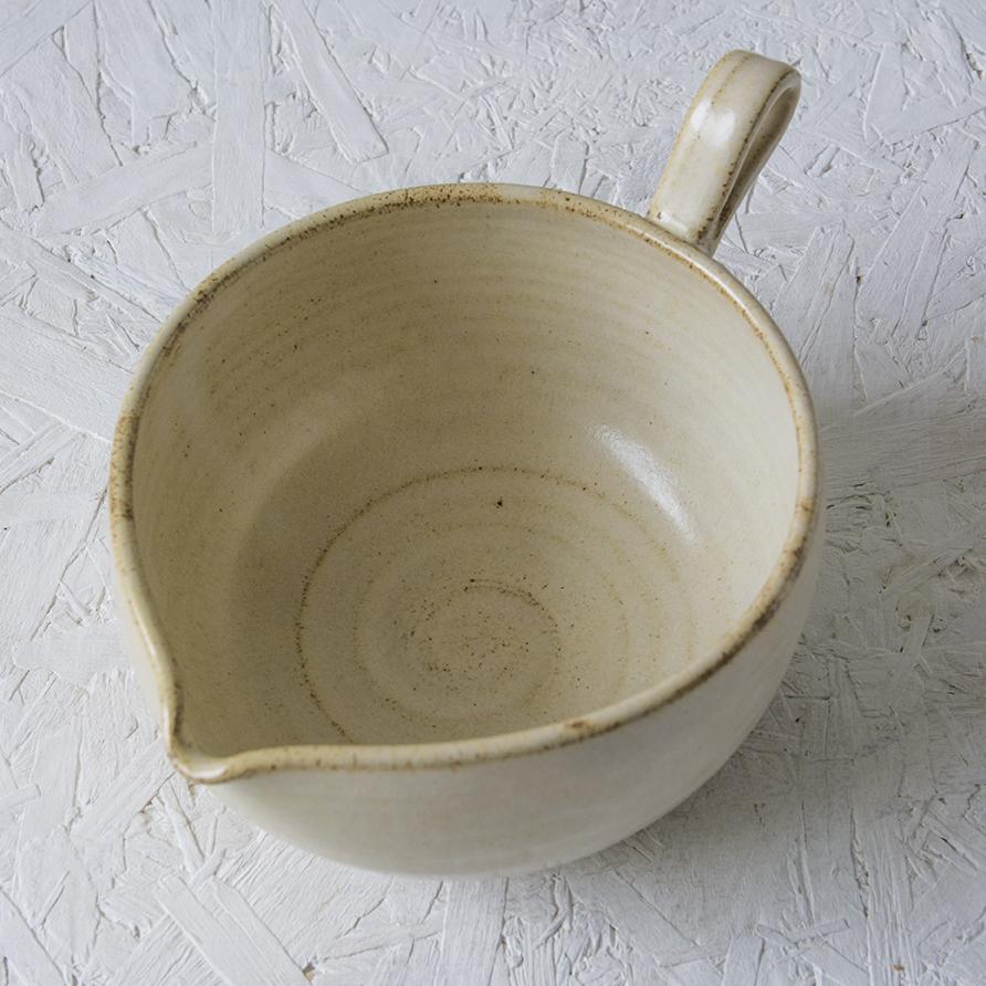 Yellow Pottery Mixing Bowl for Kitchen Prep
